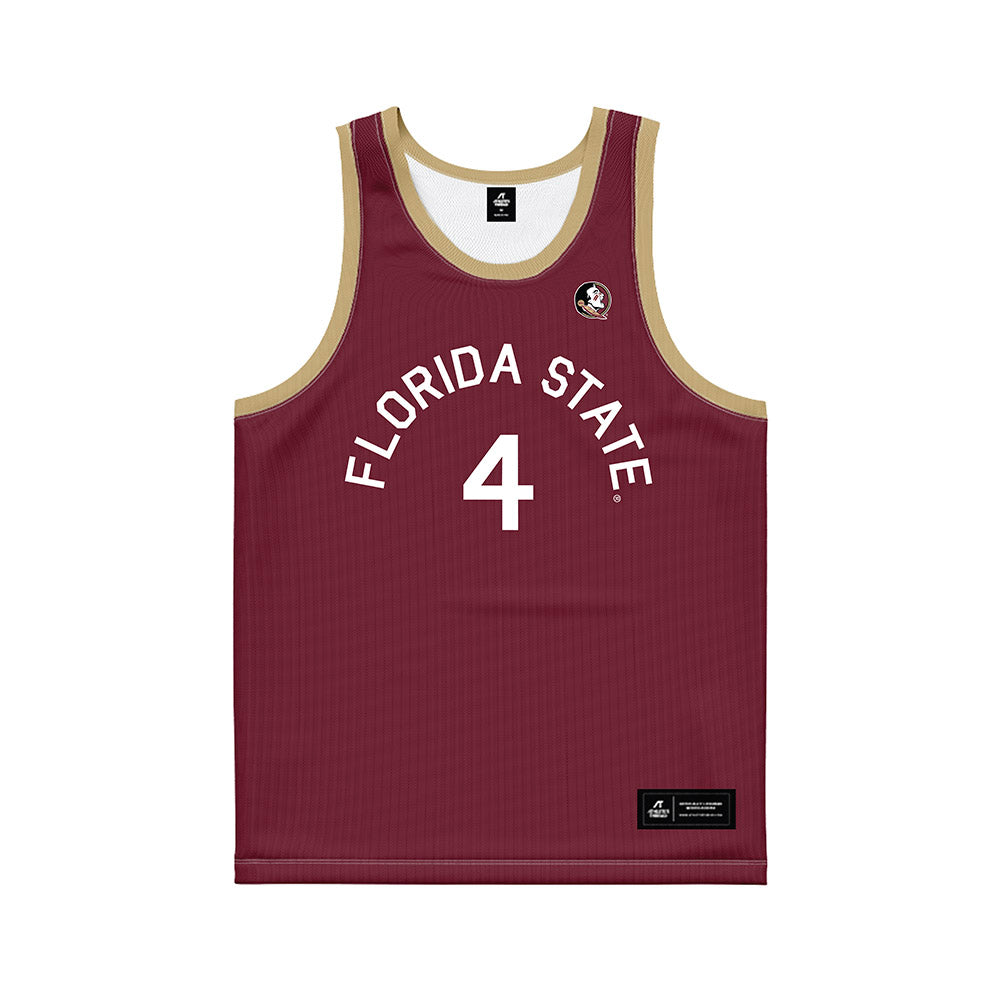 FSU - NCAA Men's Basketball : Shahid Muhammad - Hardwood Reissue Basketball Jersey-0