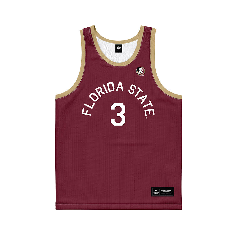 FSU - NCAA Women's Basketball : Jasmine Shavers - Hardwood Reissue Basketball Jersey-0