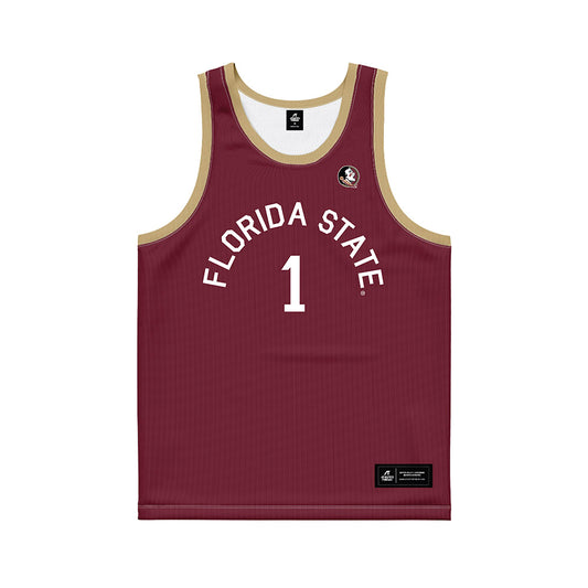 FSU - NCAA Women's Basketball : Mari Gerton - Hardwood Reissue Basketball Jersey-0
