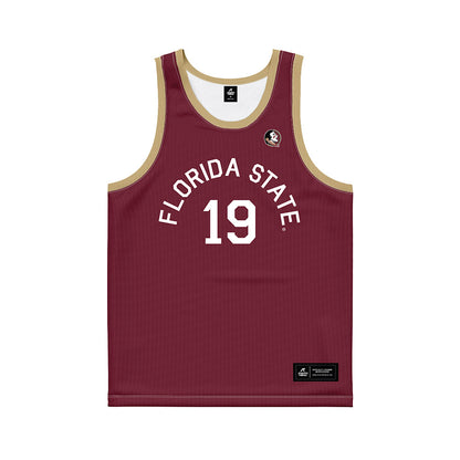FSU - NCAA Men's Basketball : AJ Swinton - Hardwood Reissue Basketball Jersey-0
