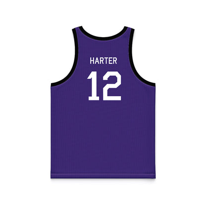 Northwestern - NCAA Women's Basketball : Casey Harter - Hardwood Reissue Basketball Jersey-1