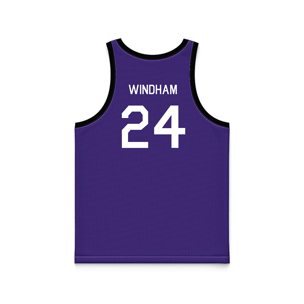Northwestern - NCAA Men's Basketball : KJ Windham - Hardwood Reissue Basketball Jersey-1