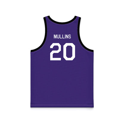 Northwestern - NCAA Men's Basketball : Justin Mullins - Hardwood Reissue Basketball Jersey-1