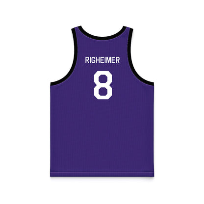 Northwestern - NCAA Women's Basketball : Kat Righeimer - Hardwood Reissue Basketball Jersey-1