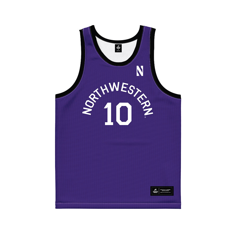 Northwestern - NCAA Women's Basketball : Sandra Moreno - Hardwood Reissue Basketball Jersey-0