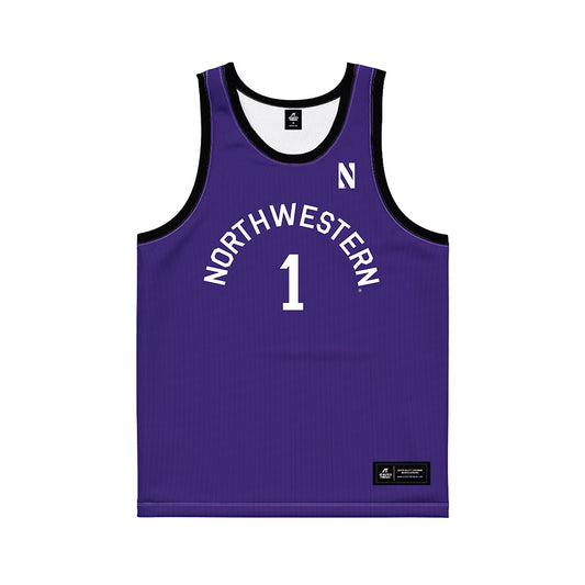 Northwestern - NCAA Men's Basketball : Tyler Kropp - Hardwood Reissue Basketball Jersey-0