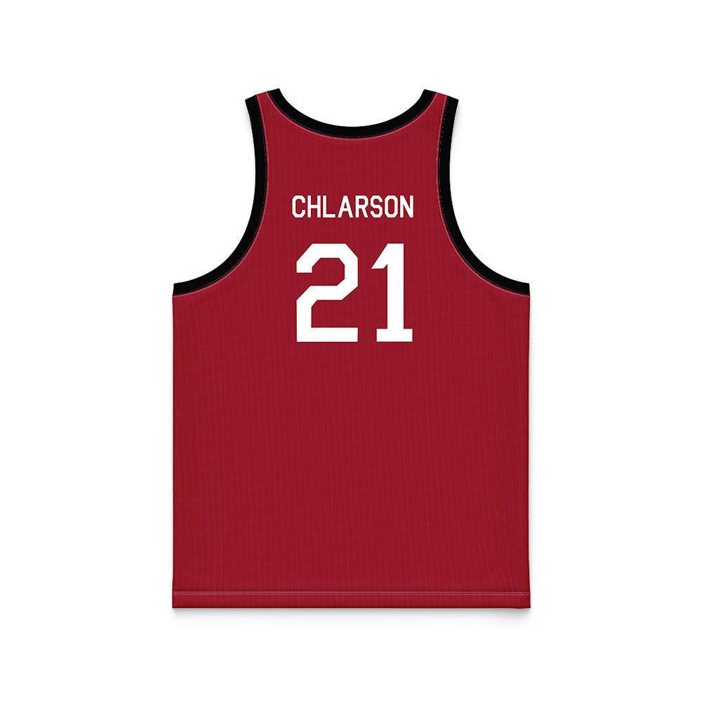 Arkansas - NCAA Women's Basketball : Ashlynn Chlarson - Hardwood Reissue Basketball Jersey-1