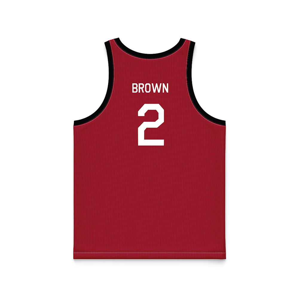 Arkansas - NCAA Men's Basketball : Amere Brown - Hardwood Reissue Basketball Jersey-1