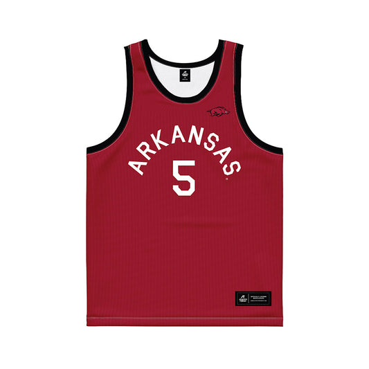 Arkansas - NCAA Men's Basketball : Darius Acuff Jr. - Hardwood Reissue Basketball Jersey-0