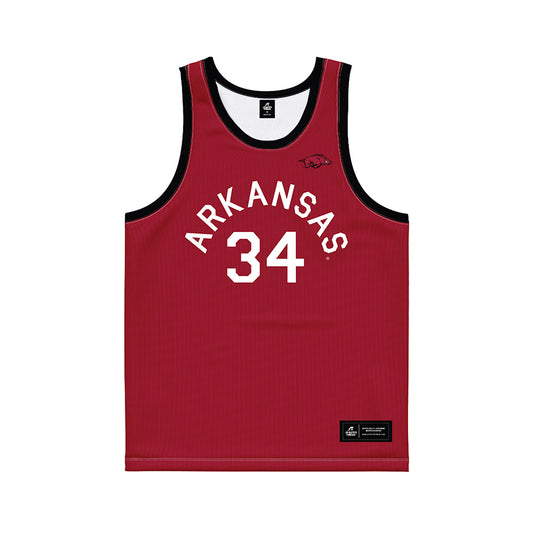Arkansas - NCAA Women's Basketball : Jenna Lawrence - Hardwood Reissue Basketball Jersey-0