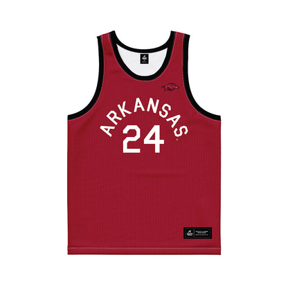 Arkansas - NCAA Women's Basketball : Aisha Hassan - Hardwood Reissue Basketball Jersey-0