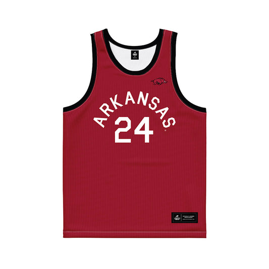 Arkansas - NCAA Women's Basketball : Aisha Hassan - Hardwood Reissue Basketball Jersey-0