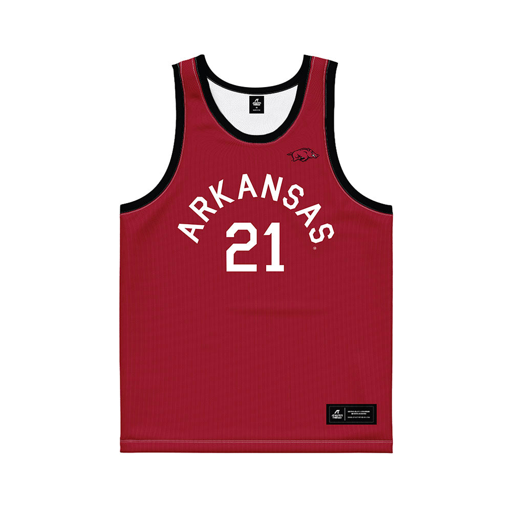 Arkansas - NCAA Women's Basketball : Ashlynn Chlarson - Hardwood Reissue Basketball Jersey-0
