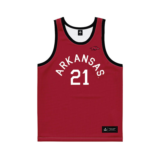 Arkansas - NCAA Women's Basketball : Ashlynn Chlarson - Hardwood Reissue Basketball Jersey-0