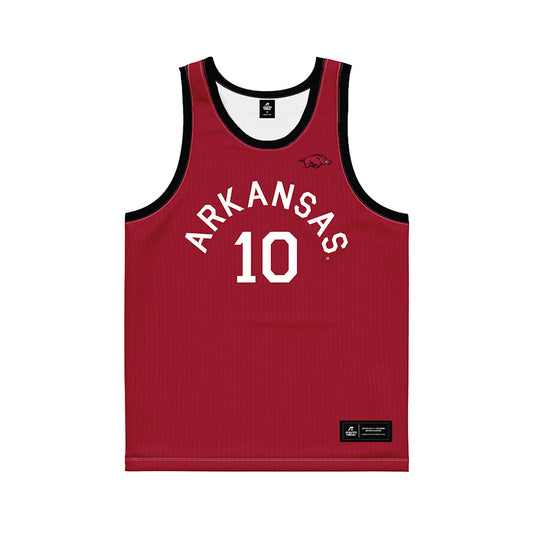 Arkansas - NCAA Women's Basketball : Taleyah Jones - Hardwood Reissue Basketball Jersey-0