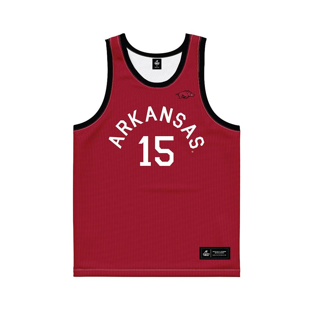 Arkansas - NCAA Women's Basketball : Jada Bates - Hardwood Reissue Basketball Jersey-0