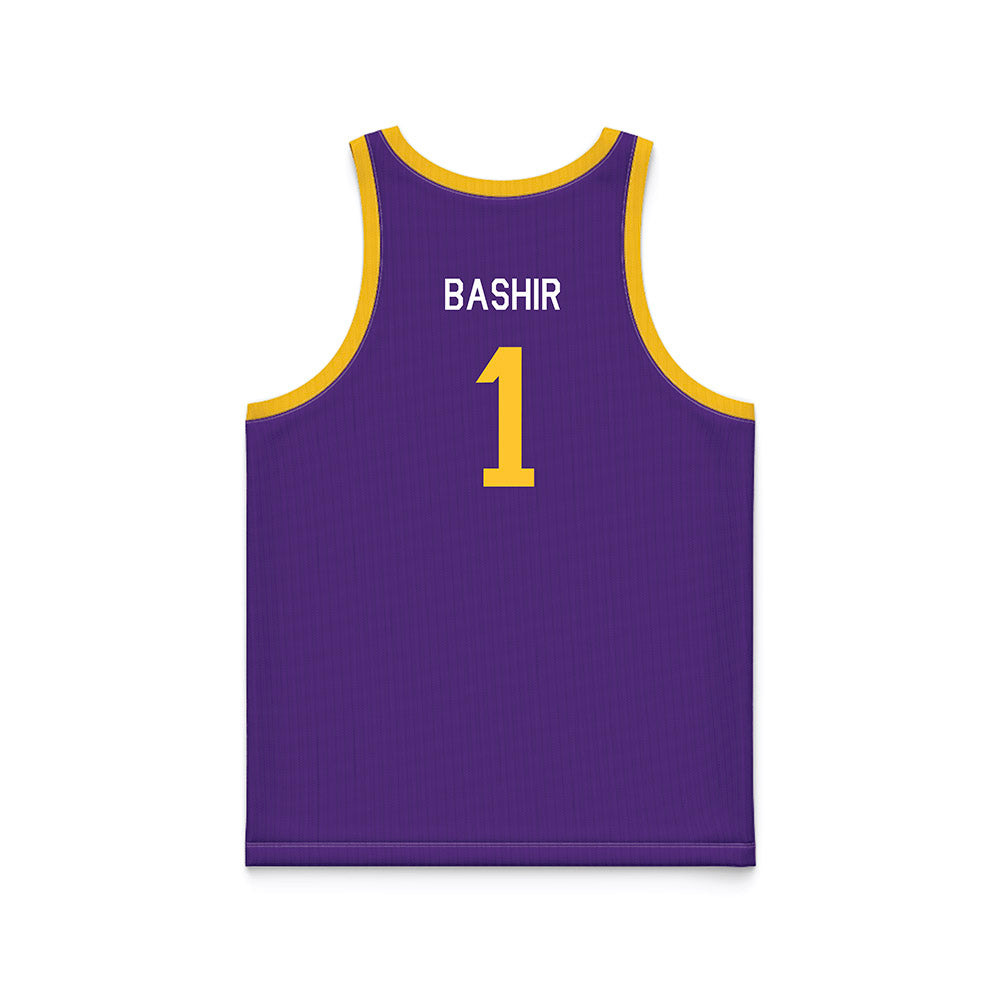 LSU - NCAA Men's Basketball : Abdi Bashir - Hardwood Reissue Basketball Jersey-1