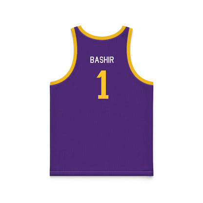 LSU - NCAA Men's Basketball : Abdi Bashir - Hardwood Reissue Basketball Jersey-1