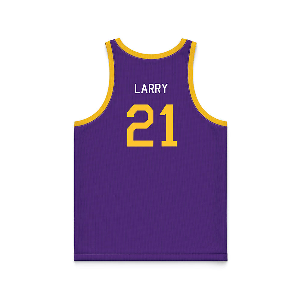 LSU - NCAA Women's Basketball : Chloe Larry - Hardwood Reissue Basketball Jersey-1