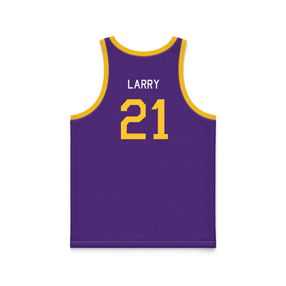 LSU - NCAA Women's Basketball : Chloe Larry - Hardwood Reissue Basketball Jersey-1