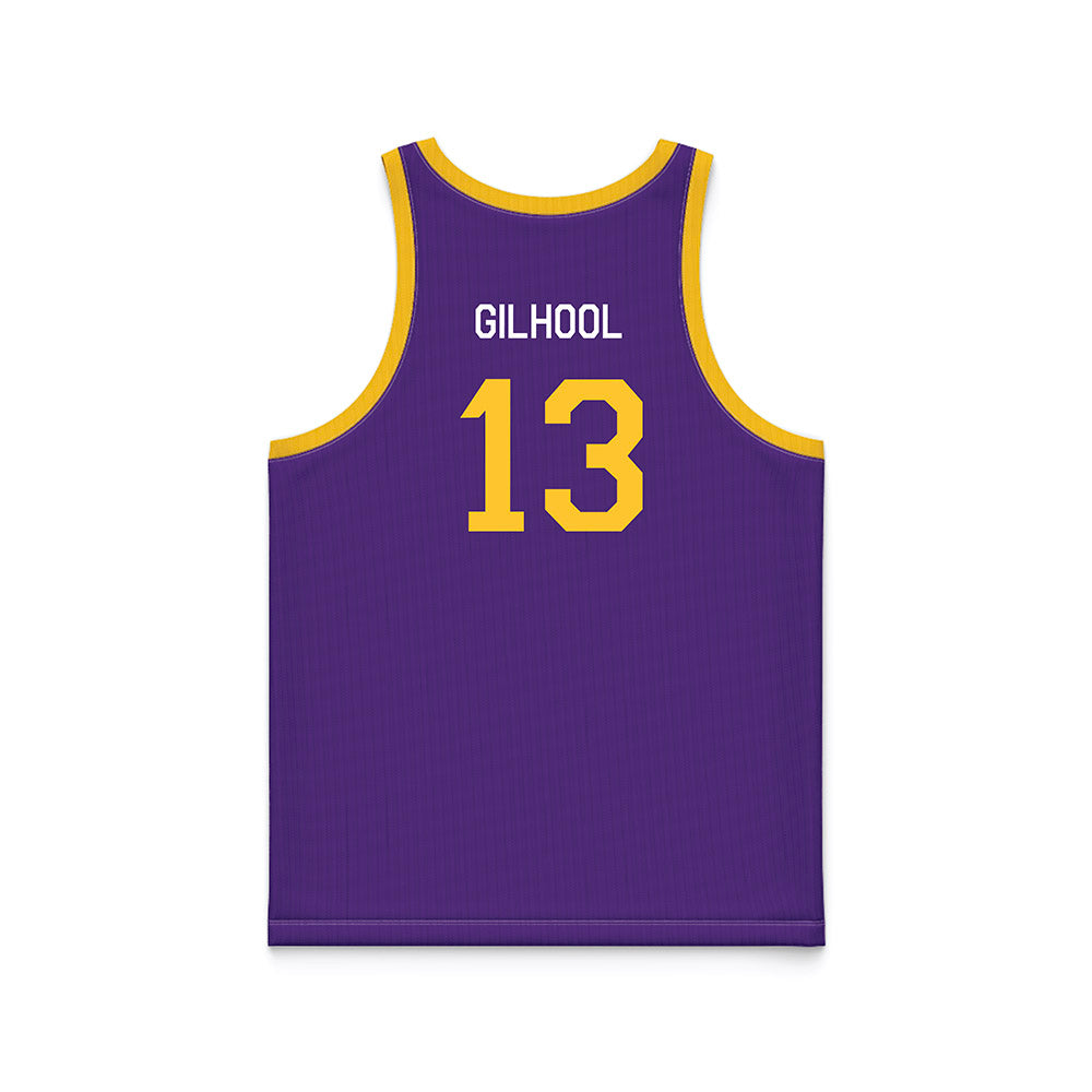 LSU - NCAA Men's Basketball : Matthew Gilhool - Hardwood Reissue Basketball Jersey-1