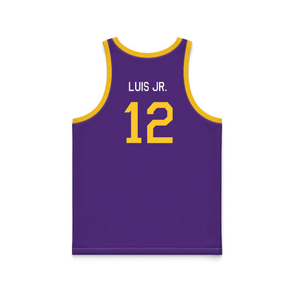 LSU - NCAA Men's Basketball : RJ Luis Jr. - Hardwood Reissue Basketball Jersey-1