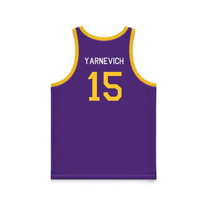 LSU - NCAA Women's Basketball : Meghan Yarnevich - Hardwood Reissue Basketball Jersey-1