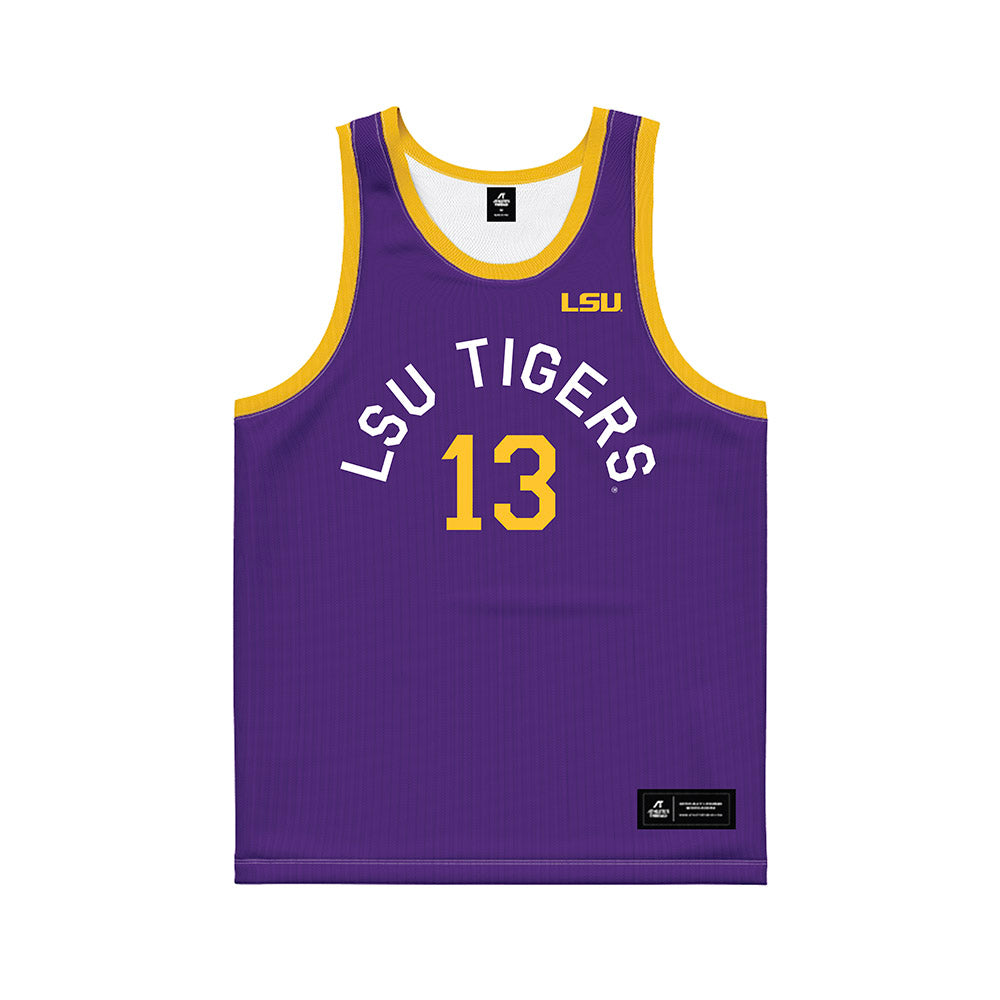 LSU - NCAA Women's Basketball : Kate Koval - Hardwood Reissue Basketball Jersey-0