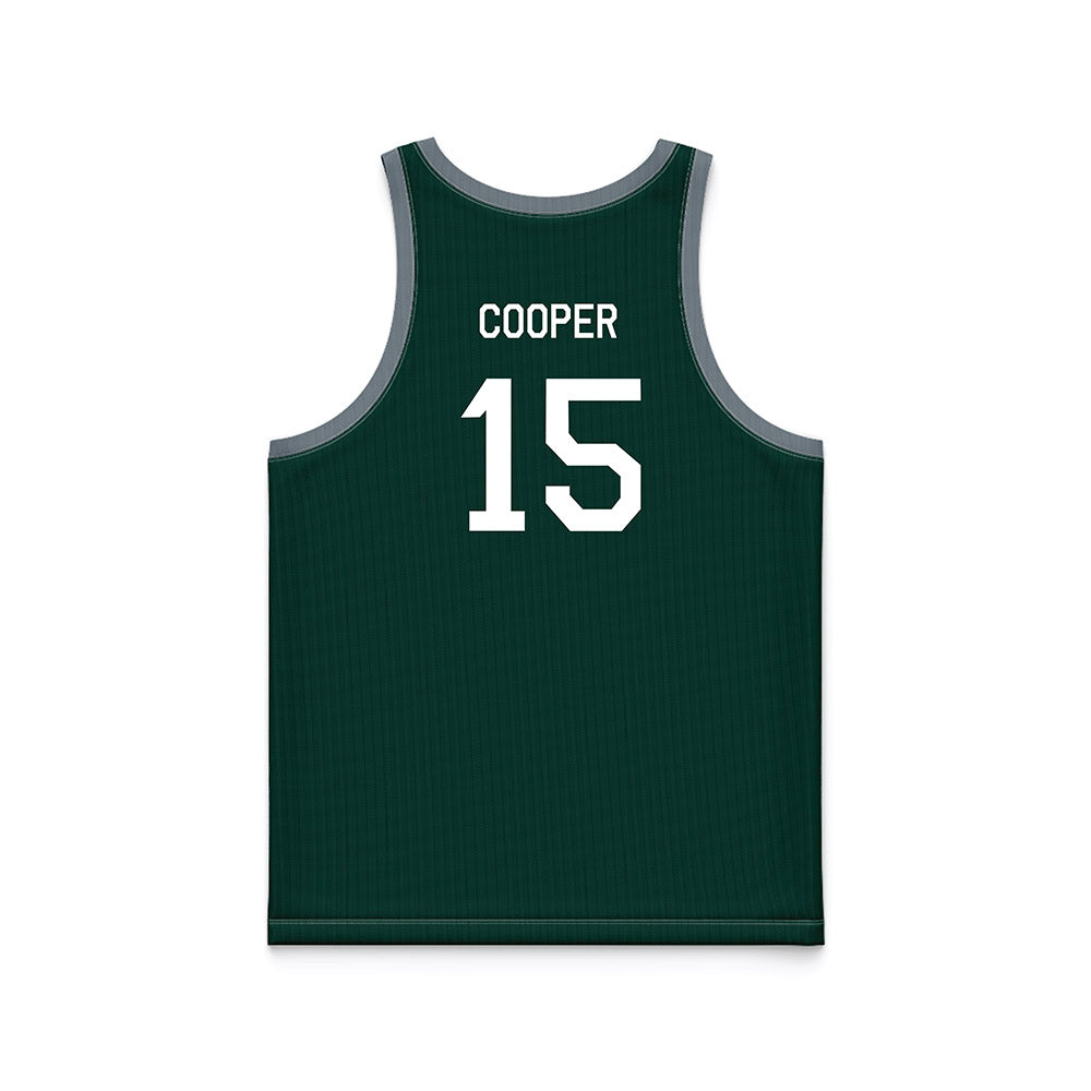 Michigan State - NCAA Men's Basketball : Carson Cooper - Hardwood Reissue Basketball Jersey-1