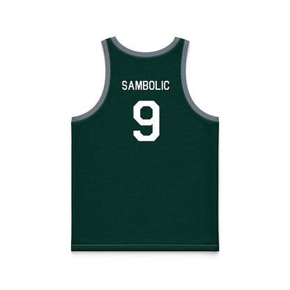 Michigan State - NCAA Women's Basketball : Sara Sambolic - Hardwood Reissue Basketball Jersey-1