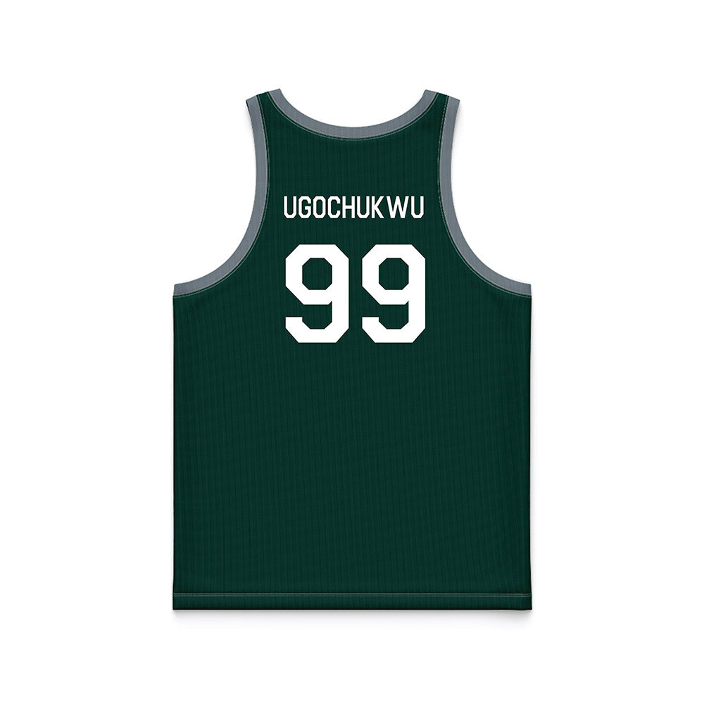Michigan State - NCAA Men's Basketball : Divine-Collins Ugochukwu - Hardwood Reissue Basketball Jersey-1