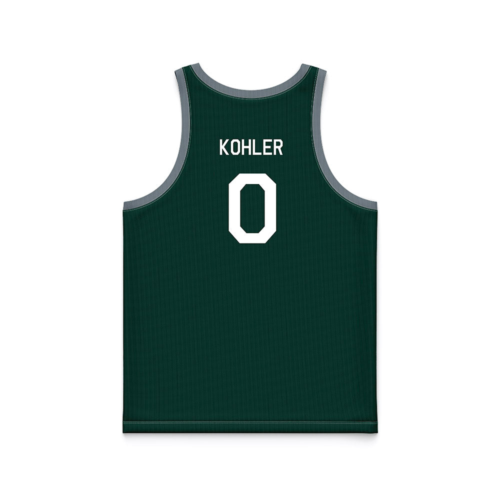 Michigan State - NCAA Men's Basketball : Jaxon Kohler - Hardwood Reissue Basketball Jersey-1