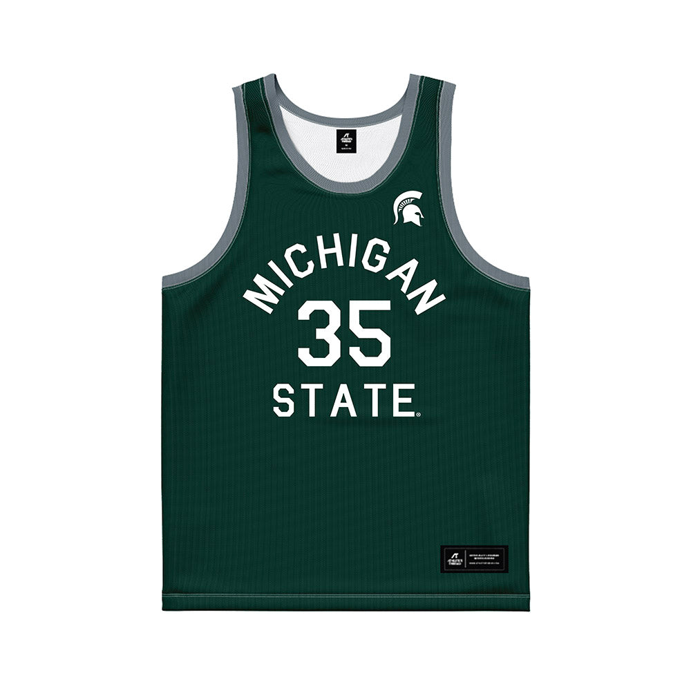 Michigan State - NCAA Men's Basketball : Jesse McCulloch - Hardwood Reissue Basketball Jersey-0