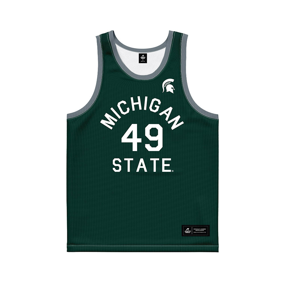 Michigan State - NCAA Men's Basketball : Anton Bonke - Hardwood Reissue Basketball Jersey-0