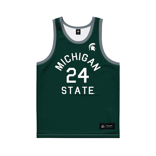 Michigan State - NCAA Women's Basketball : Lauren Ross - Hardwood Reissue Basketball Jersey-0