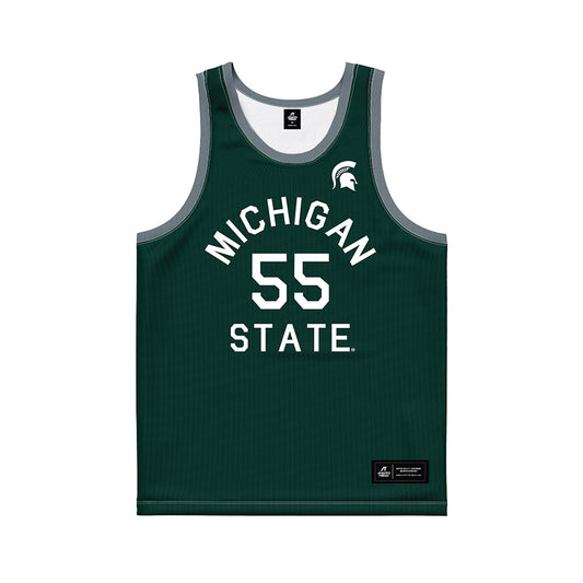 Michigan State - NCAA Men's Basketball : Coen Carr - Hardwood Reissue Basketball Jersey-0