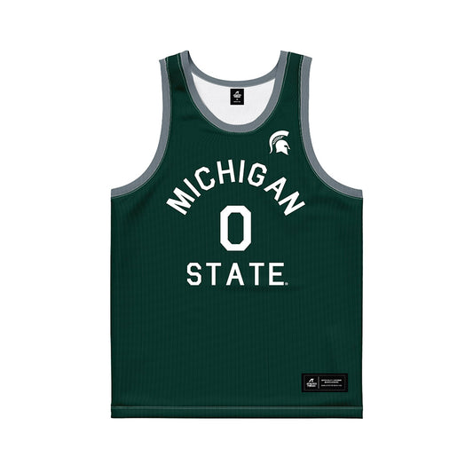 Michigan State - NCAA Men's Basketball : Jaxon Kohler - Hardwood Reissue Basketball Jersey-0
