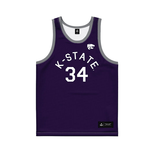 Kansas State - NCAA Women's Basketball : Tess Heal - Purple Hardwood Basketball Jersey-0