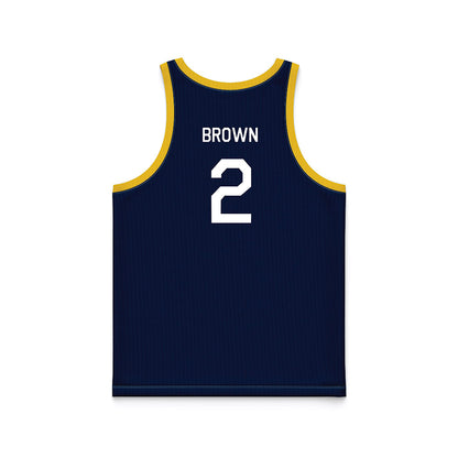 Michigan - NCAA Women's Basketball : Macy Brown - Hardwood Reissue Basketball Jersey-1