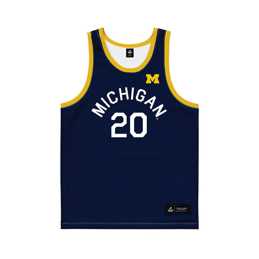 Michigan - NCAA Women's Basketball : Alyssa Crockett - Hardwood Reissue Basketball Jersey-0