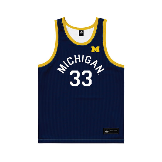 Michigan - NCAA Women's Basketball : Te'Yala Delfosse - Hardwood Reissue Basketball Jersey-0
