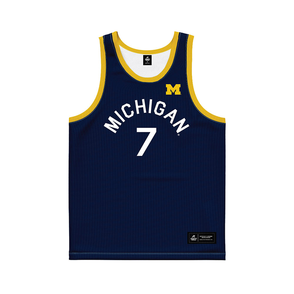 Michigan - NCAA Women's Basketball : Jessica Fields - Hardwood Reissue Basketball Jersey-0