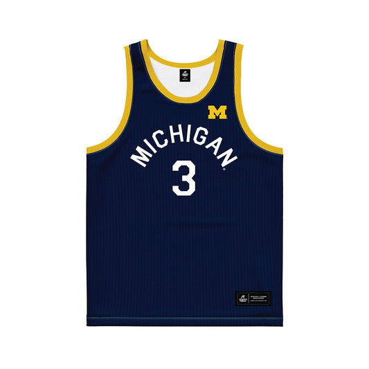 Michigan - NCAA Women's Basketball : Mila Holloway - Hardwood Reissue Basketball Jersey-0