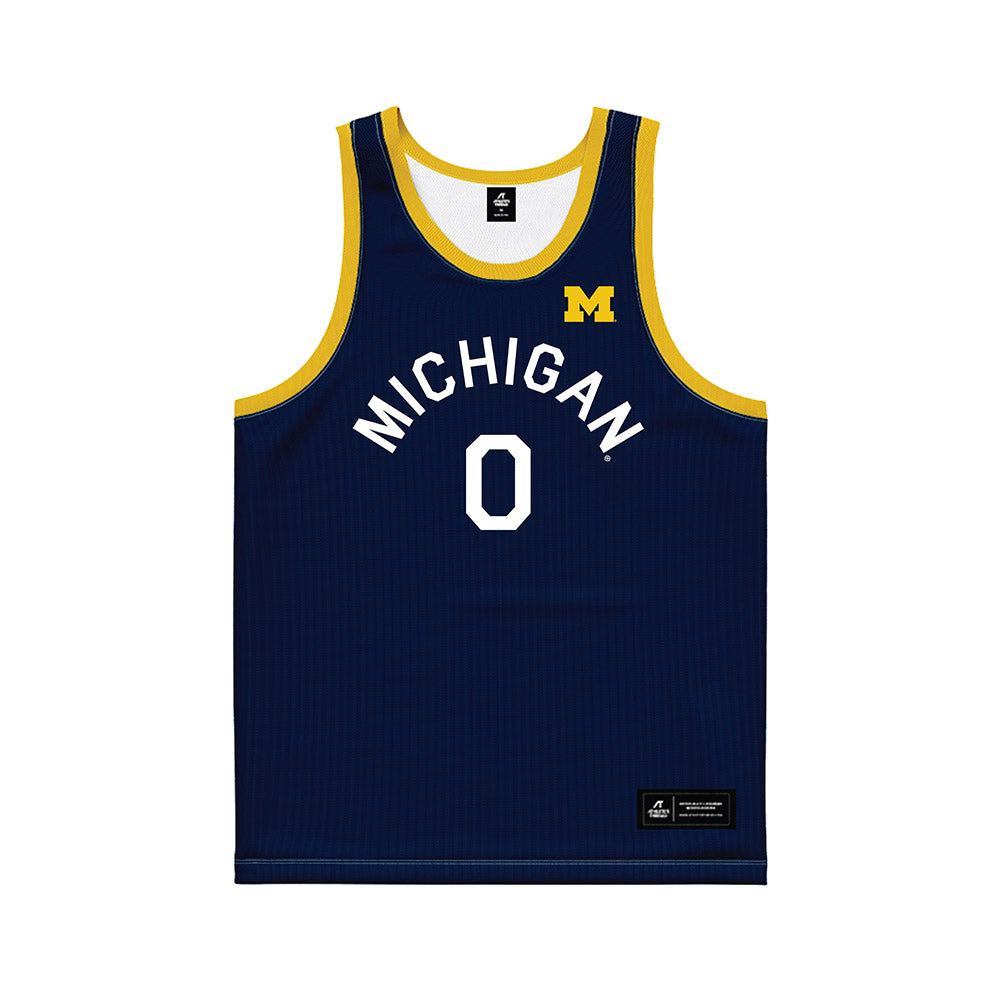Michigan - NCAA Men's Basketball : Ricky Liburd - Hardwood Reissue Basketball Jersey-0