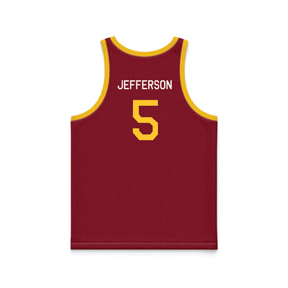 Iowa State - NCAA Men's Basketball : Joshua Jefferson - Hardwood Reissue Basketball Jersey-1