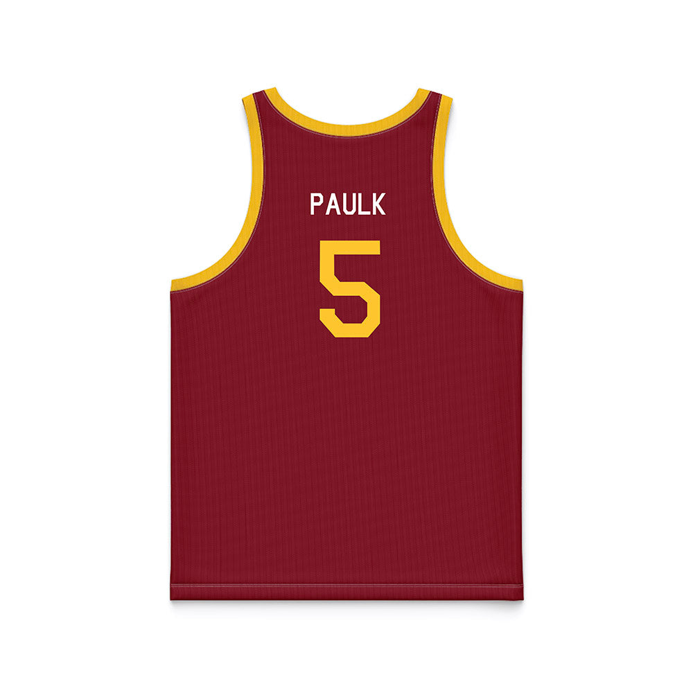 Iowa State - NCAA Women's Basketball : Evangelia Paulk - Hardwood Reissue Basketball Jersey-1
