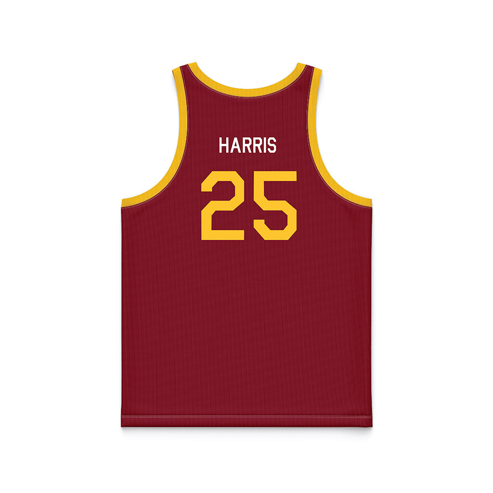 Iowa State - NCAA Women's Basketball : sydney harris - Hardwood Reissue Basketball Jersey-1