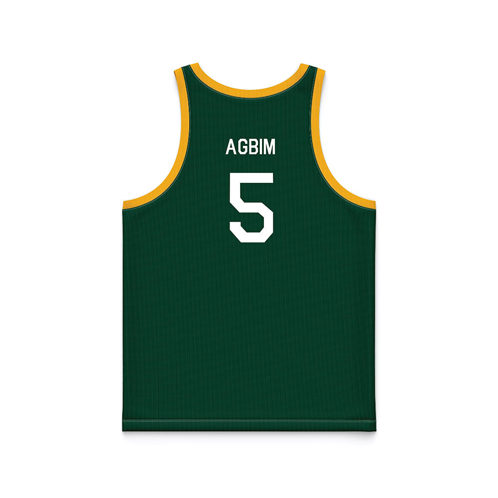 Baylor - NCAA Men's Basketball : Obi Agbim - Green Hardwood Basketball Jersey-1