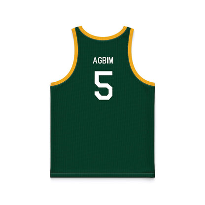 Baylor - NCAA Men's Basketball : Obi Agbim - Green Hardwood Basketball Jersey-1