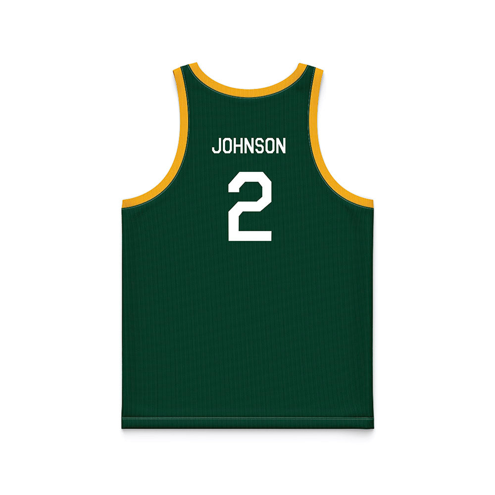 Baylor - NCAA Women's Basketball : Kiersten Johnson - Green Hardwood Basketball Jersey-1
